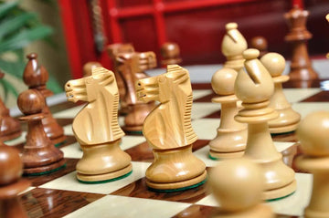 The French Lardy Series Chess Pieces - 3.75