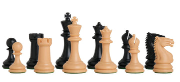 The Zurich Series Plastic Chess Pieces - 3.875