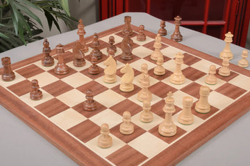 The Horn McCrillis Series Wood Chess Pieces - 3.6