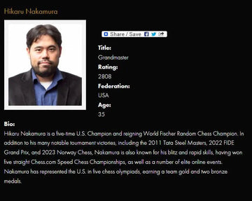 The 2023 Champions Showdown Chess 9LX Official Series Chess Pieces - DGT-Enabled