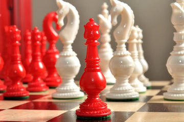 The Oxford Luxury Bone Chess Pieces - 5.25