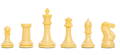 The Fischer Series Plastic Chess Pieces - 4.0