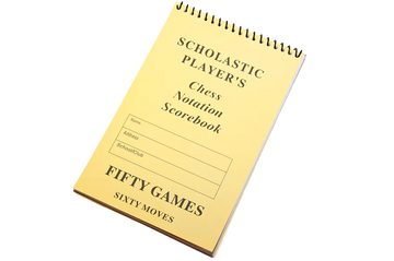 SCHOLASTIC Chess Scorebook (60 Moves/Game)