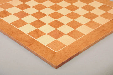 CLEARANCE - Vavona Burl and Maple Classic Traditional Chess Board - 2.25" Squares