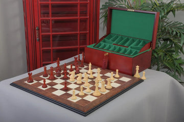 The Capablanca Chess Set, Box, & Board Combination