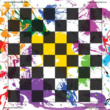 Splattered Paint - Full Color Vinyl Chess Board