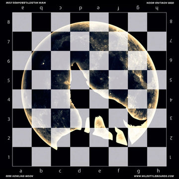 Howling Moon - Full Color Vinyl Chess Board