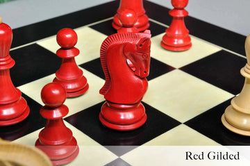 The Zagreb '59 Series Gilded Chess Pieces - 3.875