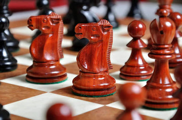 The Reykjavik II Series Prestige Chess Set, Box, & Board Combination