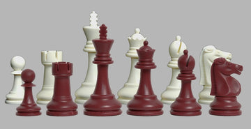 The Reykjavik Series Plastic Chess Pieces - 3.75
