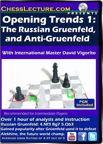 E-DVD Opening Trends 1 - The Russian Gruenfeld and Anti-Gruenfeld - Chess Lecture - Volume 105