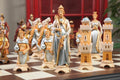 The Pyrenees Series Hand Painted Chess Pieces - From The Val Gardena Collection - 6.3