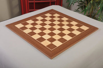 CLEARANCE - Striped Ebony and Maple Classic Traditional Chess Board - 2.5