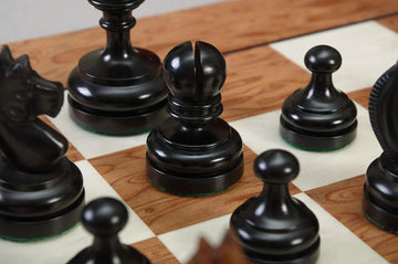 The Circa 1930 German Knubbel Vintage Series Luxury Chess Pieces - 3.5