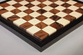 EBONY FRAME - Walnut Burl & Maple Superior Contemporary Chess Board - Gloss Finish