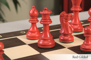 The Grandmaster Series Gilded Chess Pieces - 3.25
