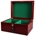 Large Red Burl Premium Chess Box