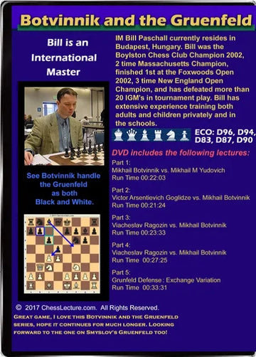 E-DVD Botvinnik and the Gruenfeld - Chess Lecture - Volume 167