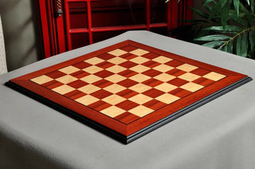 Coral Ash and Bird's Eye Maple Standard Traditional Chess Board