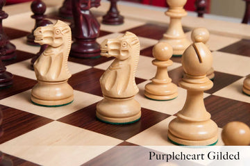 The Grandmaster Series Gilded Chess Pieces - 4.0