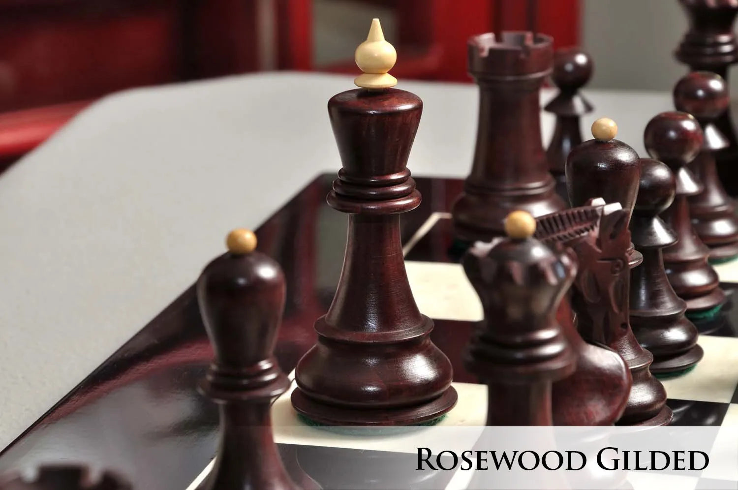 The Gilded Zagreb '59 Series Chess Set, Box, & Board Combination