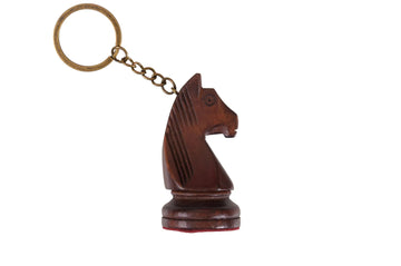 Wooden Chess Pieces Keychain
