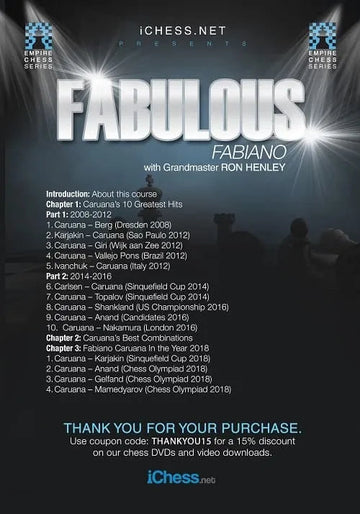 CLEARANCE - Fabulous Fabiano Caruana - Ron Henley - EMPIRE CHESS