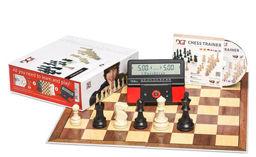 DGT Red Starter Box - Board, Pieces, Clock & Training Software
