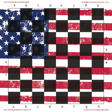 United States of America - Full Color Vinyl Chess Board