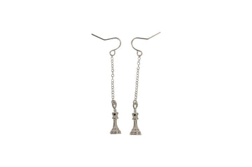 Caissa Collection Chess Pendant Earrings – KING