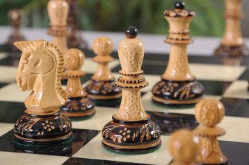 The Burnt Dubrovnik Series Chess Pieces - 3.75