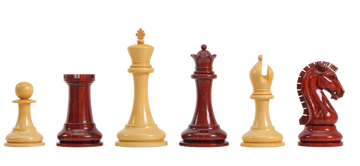 The Forever Collection - The St. Louis Chess Club Commemorative Series Chess Pieces - 4.4" King - Blood Rosewood
