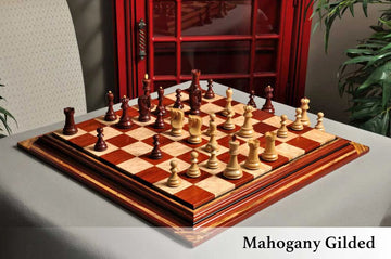 The Zagreb '59 Series Gilded Chess Pieces - 3.875