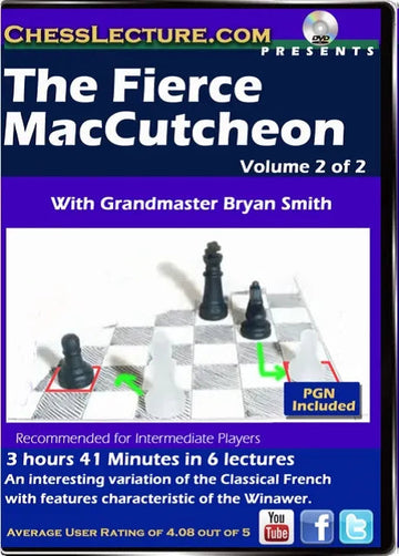 E-DVD The Fierce McCutcheon - 2 DVDs - Chess Lecture - Volume 147