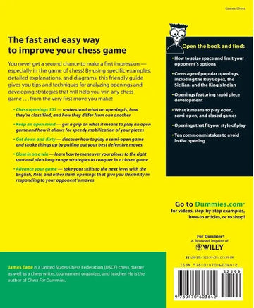 Chess Openings For Dummies