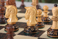 The Burnt Golden Rosewood Dubrovnik Series Chess Pieces - 3.75