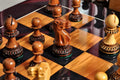 The Burnt Golden Rosewood Grandmaster Series Chess Pieces - 4.0