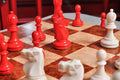 The Reykjavik II Series Bone Chess Pieces - 3.75