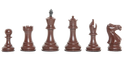 Staunton Themed Chess Pieces - Brown & Natural
