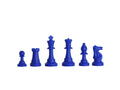Regulation Silicone Tournament Chess Pieces - 3.5