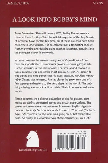 CLEARANCE - Checkmate - Bobby Fischer's Boys' Life Columns