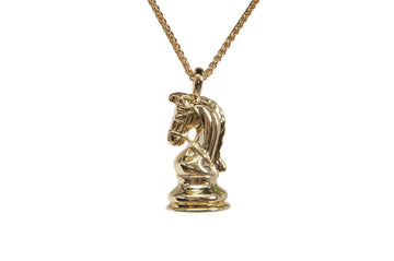 Caissa Collection Chess Pendant Necklace - KNIGHT