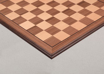 Walnut and Maple Superior Traditional Chess Board