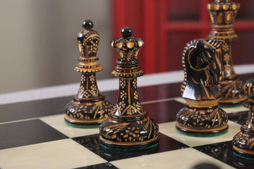 The Burnt Dubrovnik Series Chess Pieces - 3.75