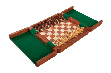ULTIMATE WOODEN Magnetic Travel Chess Set - 12"