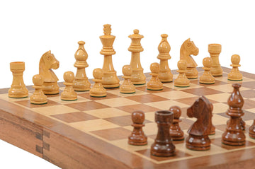 FOLDING WOODEN MAGNETIC Travel Chess Set - 14