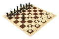Regulation Tournament Chess Pieces and Silicone Chess Board Combo - Triple Weighted