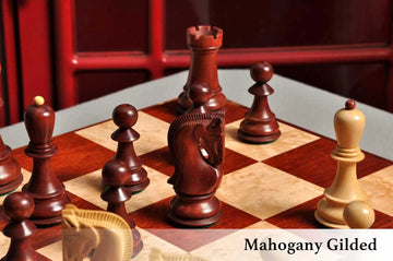 The Zagreb '59 Series Gilded Chess Pieces - 3.875