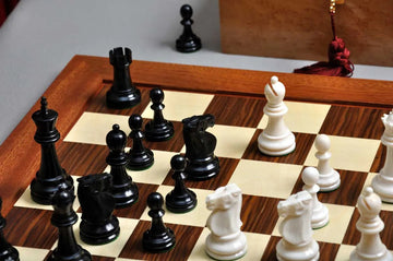 The Reykjavik II Series Bone Chess Pieces - 3.75