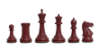 The Marshall Series Plastic Chess Pieces - 3.75